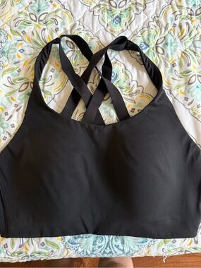 lululemon athletica Black Crisscross Back Sports Bra